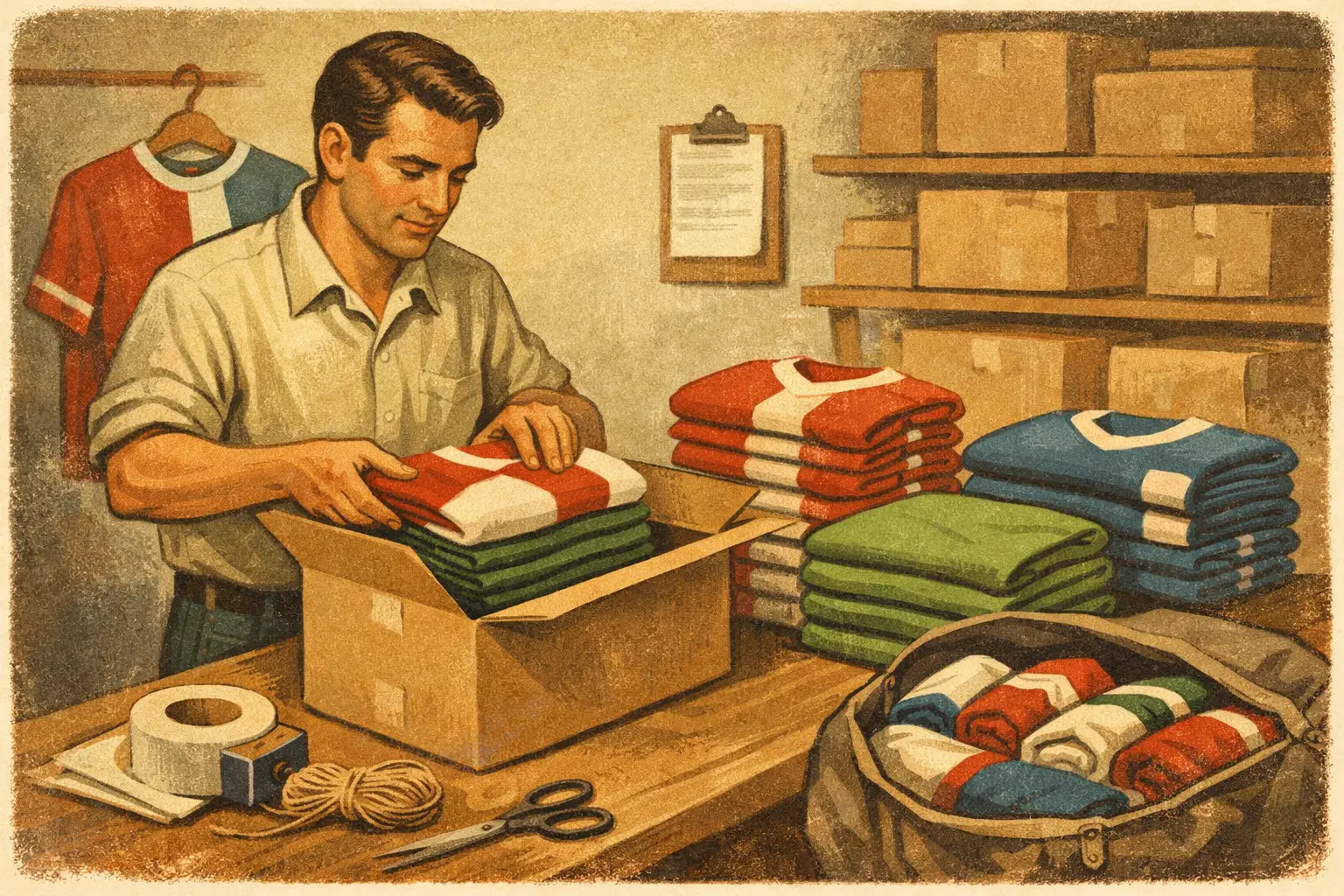 How to Pack Supporter Shirts Efficiently