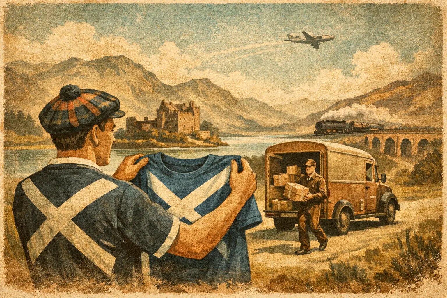 Scotland supporter tee delivery times UK