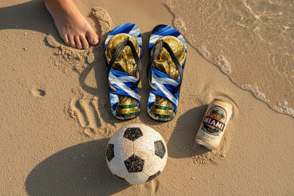 Scotland World Cup Trophy Flip Flops